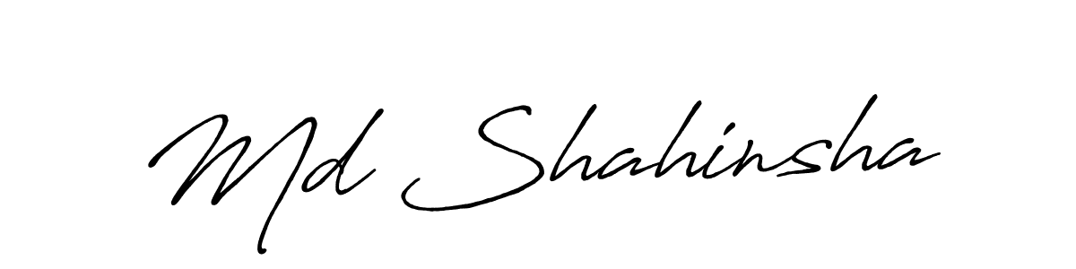 The best way (Antro_Vectra_Bolder) to make a short signature is to pick only two or three words in your name. The name Md Shahinsha include a total of six letters. For converting this name. Md Shahinsha signature style 7 images and pictures png