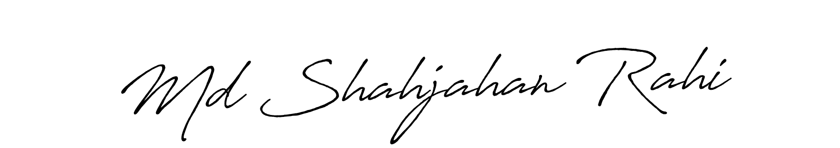 Create a beautiful signature design for name Md Shahjahan Rahi. With this signature (Antro_Vectra_Bolder) fonts, you can make a handwritten signature for free. Md Shahjahan Rahi signature style 7 images and pictures png