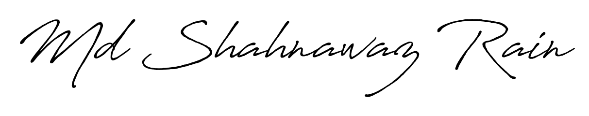 The Antro_Vectra_Bolder font transforms the name Md Shahnawaz Rain into an executive sign with sharp precision and distinguished character. Md Shahnawaz Rain signature style 7 images and pictures png