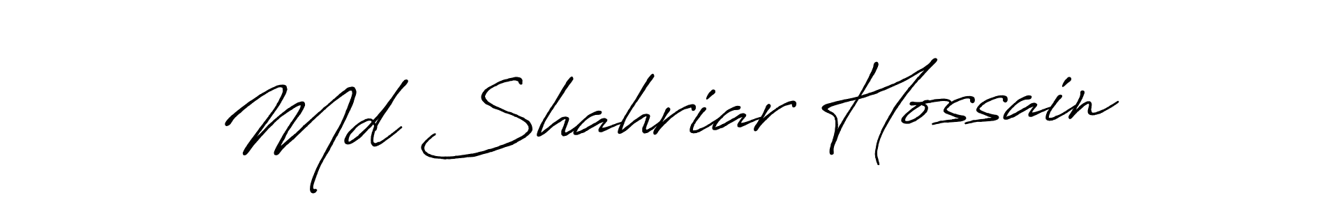 This is the best signature style for the Md Shahriar Hossain name. Also you like these signature font (Antro_Vectra_Bolder). Mix name signature. Md Shahriar Hossain signature style 7 images and pictures png