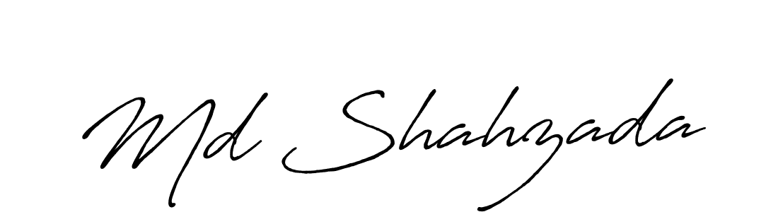 Design your own signature with our free online signature maker. With this signature software, you can create a handwritten (Antro_Vectra_Bolder) signature for name Md Shahzada. Md Shahzada signature style 7 images and pictures png