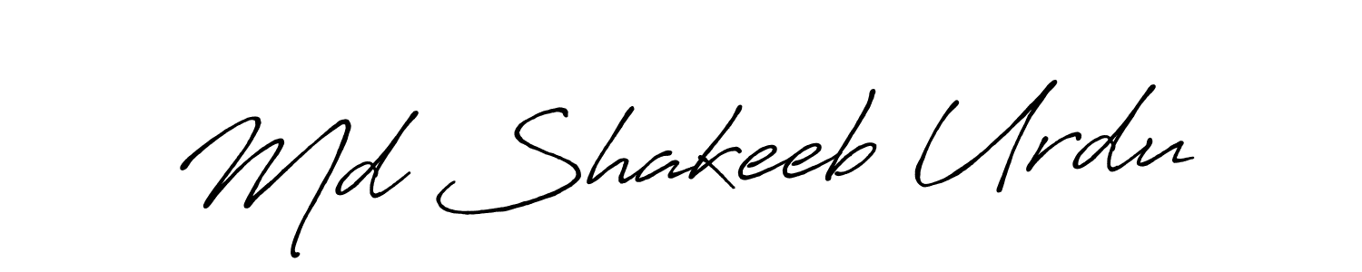 Also we have Md Shakeeb Urdu name is the best signature style. Create professional handwritten signature collection using Antro_Vectra_Bolder autograph style. Md Shakeeb Urdu signature style 7 images and pictures png