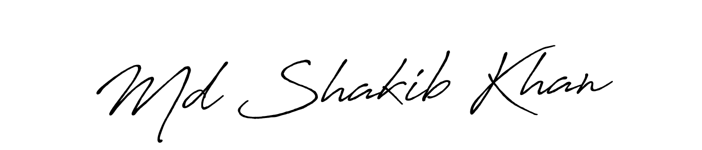 How to make Md Shakib Khan name signature. Use Antro_Vectra_Bolder style for creating short signs online. This is the latest handwritten sign. Md Shakib Khan signature style 7 images and pictures png