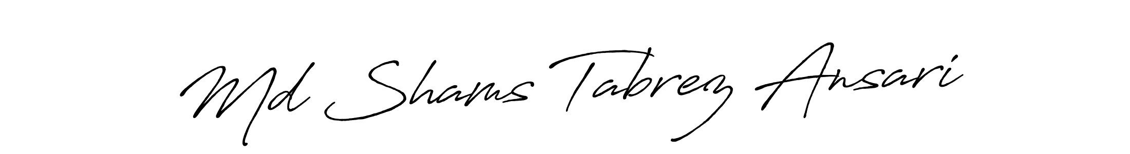 The best way (Antro_Vectra_Bolder) to make a short signature is to pick only two or three words in your name. The name Md Shams Tabrez Ansari include a total of six letters. For converting this name. Md Shams Tabrez Ansari signature style 7 images and pictures png