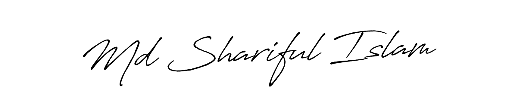 if you are searching for the best signature style for your name Md Shariful Islam. so please give up your signature search. here we have designed multiple signature styles  using Antro_Vectra_Bolder. Md Shariful Islam signature style 7 images and pictures png