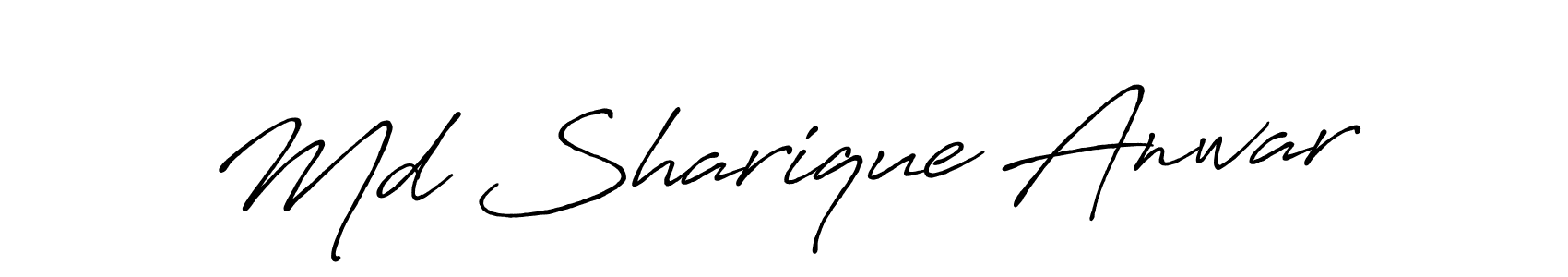 Design your own signature with our free online signature maker. With this signature software, you can create a handwritten (Antro_Vectra_Bolder) signature for name Md Sharique Anwar. Md Sharique Anwar signature style 7 images and pictures png