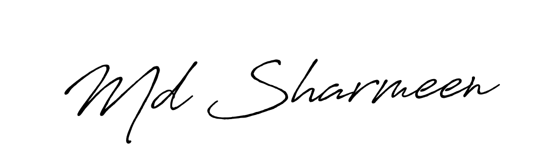 How to make Md Sharmeen signature? Antro_Vectra_Bolder is a professional autograph style. Create handwritten signature for Md Sharmeen name. Md Sharmeen signature style 7 images and pictures png