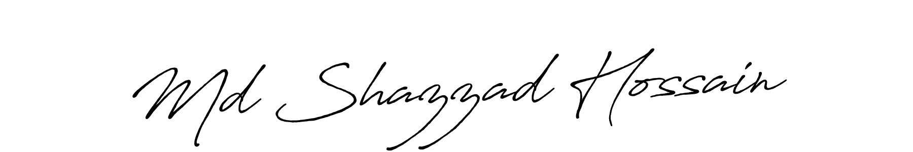 How to make Md Shazzad Hossain signature? Antro_Vectra_Bolder is a professional autograph style. Create handwritten signature for Md Shazzad Hossain name. Md Shazzad Hossain signature style 7 images and pictures png