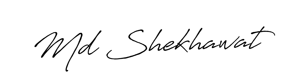 Design your own signature with our free online signature maker. With this signature software, you can create a handwritten (Antro_Vectra_Bolder) signature for name Md Shekhawat. Md Shekhawat signature style 7 images and pictures png