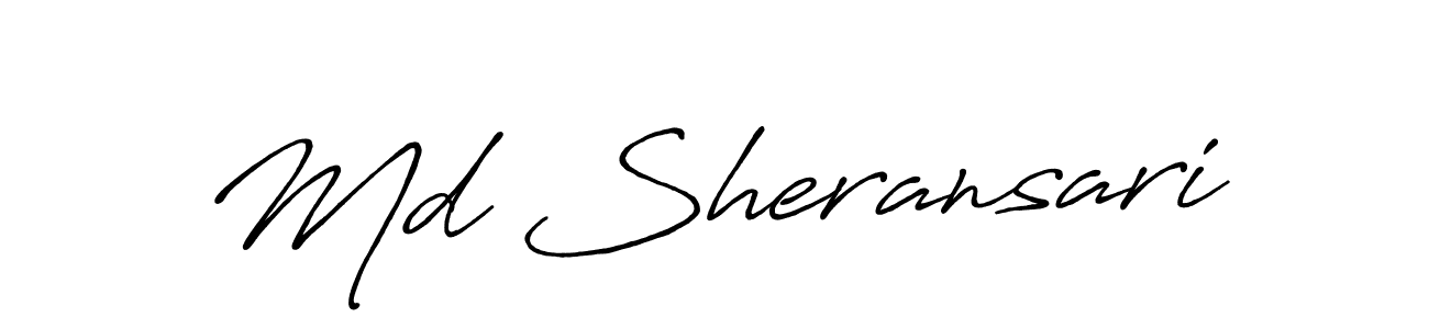 if you are searching for the best signature style for your name Md Sheransari. so please give up your signature search. here we have designed multiple signature styles  using Antro_Vectra_Bolder. Md Sheransari signature style 7 images and pictures png