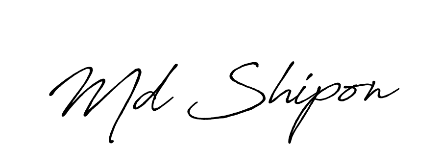 Similarly Antro_Vectra_Bolder is the best handwritten signature design. Signature creator online .You can use it as an online autograph creator for name Md Shipon. Md Shipon signature style 7 images and pictures png