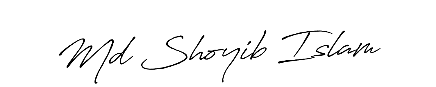 Make a beautiful signature design for name Md Shoyib Islam. With this signature (Antro_Vectra_Bolder) style, you can create a handwritten signature for free. Md Shoyib Islam signature style 7 images and pictures png