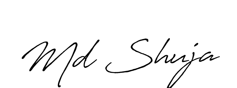 Design your own signature with our free online signature maker. With this signature software, you can create a handwritten (Antro_Vectra_Bolder) signature for name Md Shuja. Md Shuja signature style 7 images and pictures png