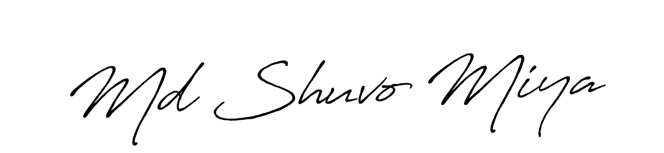 Also we have Md Shuvo Miya name is the best signature style. Create professional handwritten signature collection using Antro_Vectra_Bolder autograph style. Md Shuvo Miya signature style 7 images and pictures png