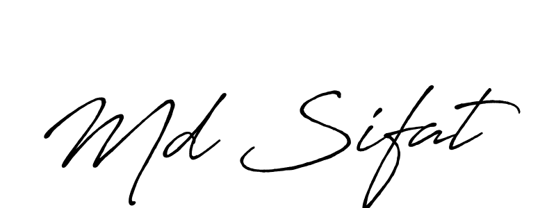 Also we have Md Sifat name is the best signature style. Create professional handwritten signature collection using Antro_Vectra_Bolder autograph style. Md Sifat signature style 7 images and pictures png