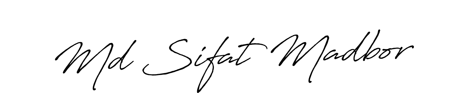 Also You can easily find your signature by using the search form. We will create Md Sifat Madbor name handwritten signature images for you free of cost using Antro_Vectra_Bolder sign style. Md Sifat Madbor signature style 7 images and pictures png