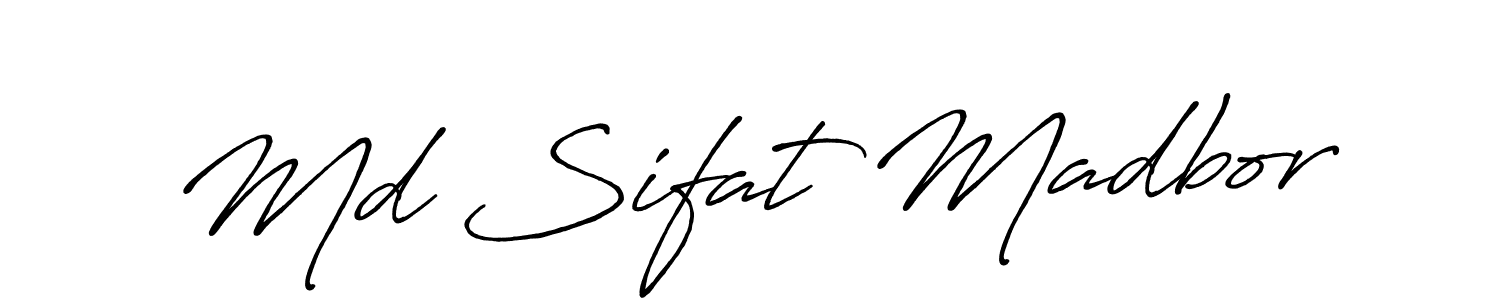 Use a signature maker to create a handwritten signature online. With this signature software, you can design (Antro_Vectra_Bolder) your own signature for name Md Sifat Madbor. Md Sifat Madbor signature style 7 images and pictures png