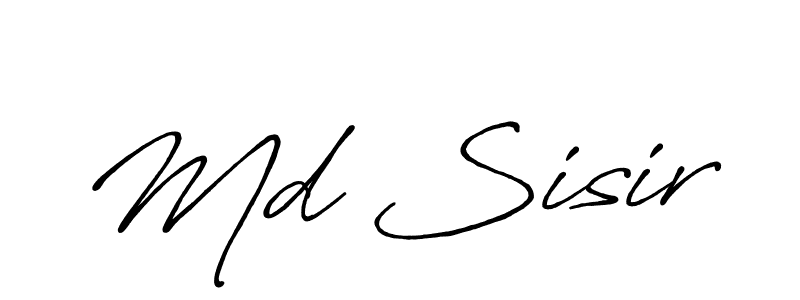 This is the best signature style for the Md Sisir name. Also you like these signature font (Antro_Vectra_Bolder). Mix name signature. Md Sisir signature style 7 images and pictures png