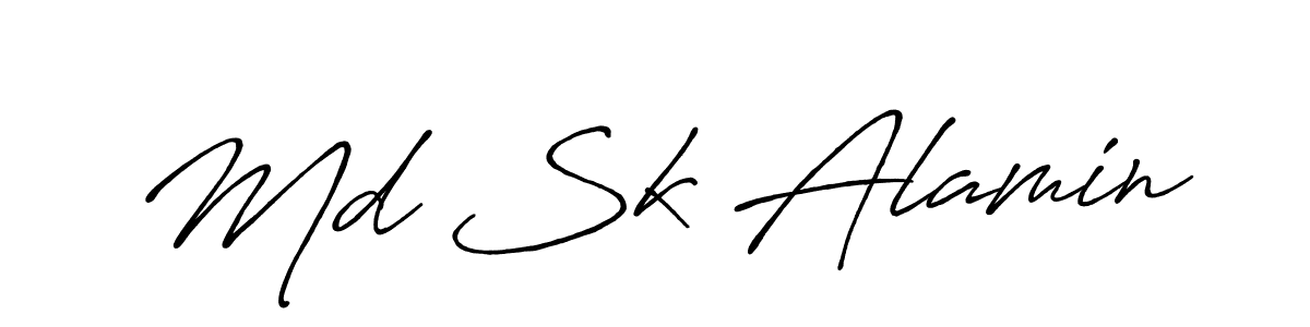 Make a beautiful signature design for name Md Sk Alamin. Use this online signature maker to create a handwritten signature for free. Md Sk Alamin signature style 7 images and pictures png