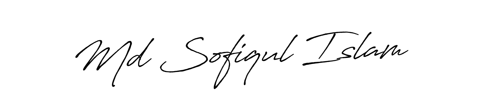 Use a signature maker to create a handwritten signature online. With this signature software, you can design (Antro_Vectra_Bolder) your own signature for name Md Sofiqul Islam. Md Sofiqul Islam signature style 7 images and pictures png