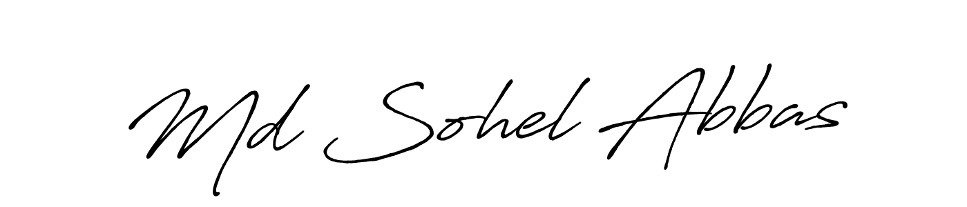 Design your own signature with our free online signature maker. With this signature software, you can create a handwritten (Antro_Vectra_Bolder) signature for name Md Sohel Abbas. Md Sohel Abbas signature style 7 images and pictures png