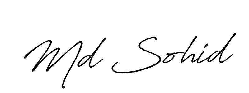 Also we have Md Sohid name is the best signature style. Create professional handwritten signature collection using Antro_Vectra_Bolder autograph style. Md Sohid signature style 7 images and pictures png