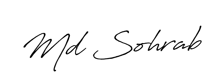 Make a short Md Sohrab signature style. Manage your documents anywhere anytime using Antro_Vectra_Bolder. Create and add eSignatures, submit forms, share and send files easily. Md Sohrab signature style 7 images and pictures png