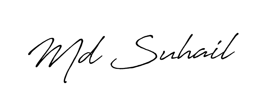 It looks lik you need a new signature style for name Md Suhail. Design unique handwritten (Antro_Vectra_Bolder) signature with our free signature maker in just a few clicks. Md Suhail signature style 7 images and pictures png