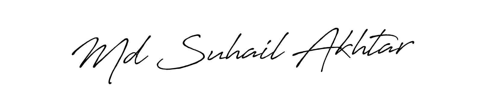 The best way (Antro_Vectra_Bolder) to make a short signature is to pick only two or three words in your name. The name Md Suhail Akhtar include a total of six letters. For converting this name. Md Suhail Akhtar signature style 7 images and pictures png