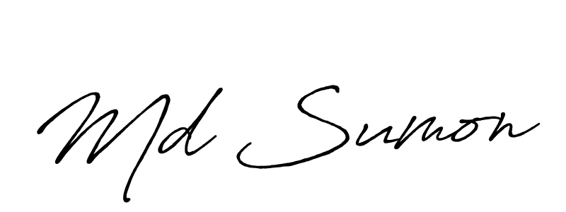Make a beautiful signature design for name Md Sumon. Use this online signature maker to create a handwritten signature for free. Md Sumon signature style 7 images and pictures png