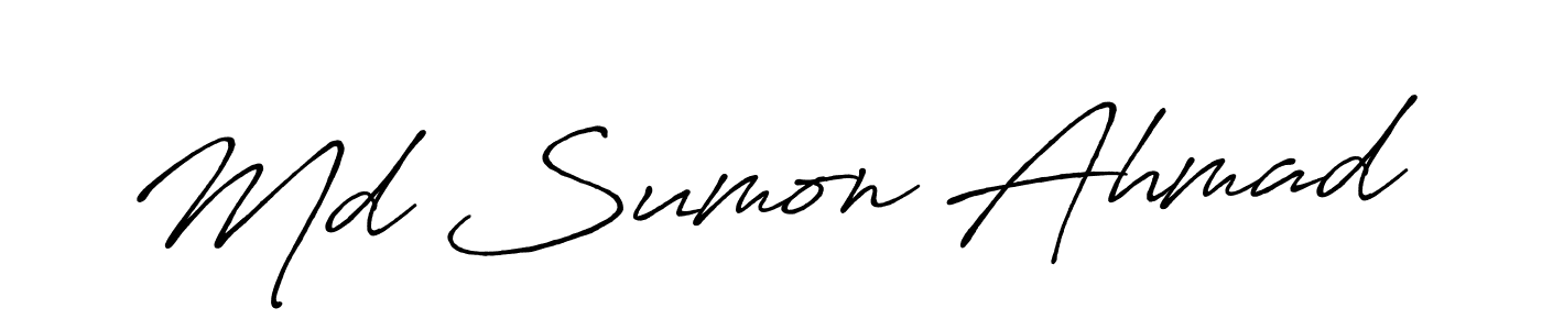 It looks lik you need a new signature style for name Md Sumon Ahmad. Design unique handwritten (Antro_Vectra_Bolder) signature with our free signature maker in just a few clicks. Md Sumon Ahmad signature style 7 images and pictures png