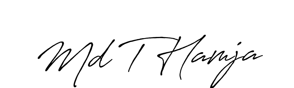 Antro_Vectra_Bolder is a professional signature style that is perfect for those who want to add a touch of class to their signature. It is also a great choice for those who want to make their signature more unique. Get Md T Hamja name to fancy signature for free. Md T Hamja signature style 7 images and pictures png