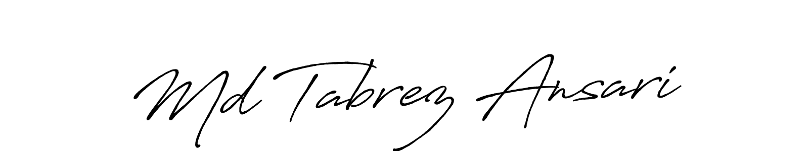 Make a beautiful signature design for name Md Tabrez Ansari. Use this online signature maker to create a handwritten signature for free. Md Tabrez Ansari signature style 7 images and pictures png