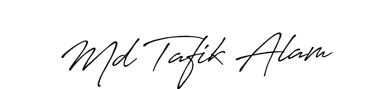 Make a beautiful signature design for name Md Tafik Alam. With this signature (Antro_Vectra_Bolder) style, you can create a handwritten signature for free. Md Tafik Alam signature style 7 images and pictures png