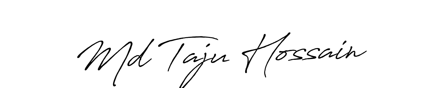 Use a signature maker to create a handwritten signature online. With this signature software, you can design (Antro_Vectra_Bolder) your own signature for name Md Taju Hossain. Md Taju Hossain signature style 7 images and pictures png