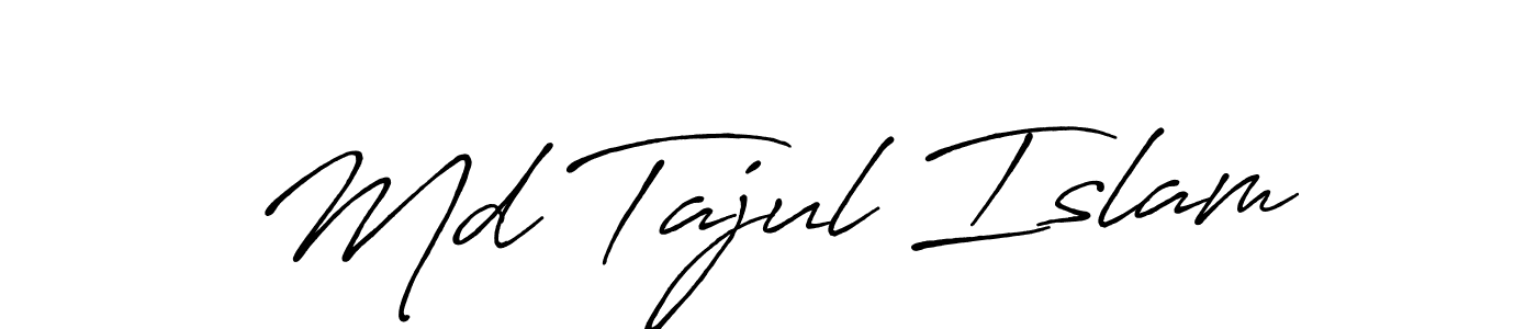 It looks lik you need a new signature style for name Md Tajul Islam. Design unique handwritten (Antro_Vectra_Bolder) signature with our free signature maker in just a few clicks. Md Tajul Islam signature style 7 images and pictures png