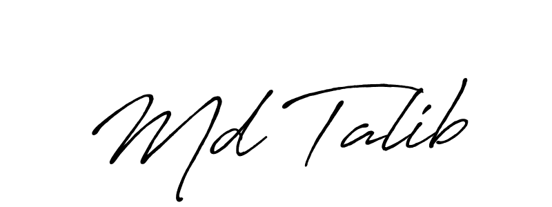 You should practise on your own different ways (Antro_Vectra_Bolder) to write your name (Md Talib) in signature. don't let someone else do it for you. Md Talib signature style 7 images and pictures png