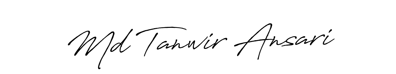 Make a beautiful signature design for name Md Tanwir Ansari. Use this online signature maker to create a handwritten signature for free. Md Tanwir Ansari signature style 7 images and pictures png
