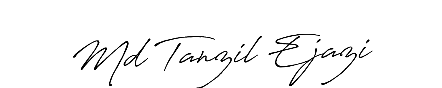 Design your own signature with our free online signature maker. With this signature software, you can create a handwritten (Antro_Vectra_Bolder) signature for name Md Tanzil Ejazi. Md Tanzil Ejazi signature style 7 images and pictures png