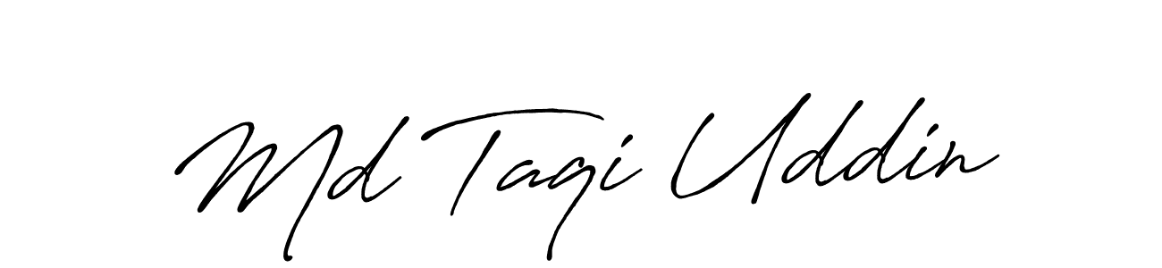 The best way (Antro_Vectra_Bolder) to make a short signature is to pick only two or three words in your name. The name Md Taqi Uddin include a total of six letters. For converting this name. Md Taqi Uddin signature style 7 images and pictures png