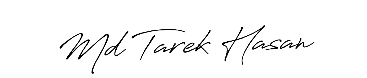Also we have Md Tarek Hasan name is the best signature style. Create professional handwritten signature collection using Antro_Vectra_Bolder autograph style. Md Tarek Hasan signature style 7 images and pictures png