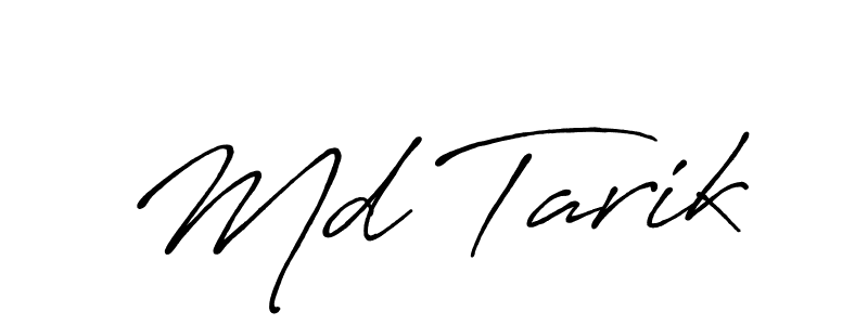 Make a beautiful signature design for name Md Tarik. With this signature (Antro_Vectra_Bolder) style, you can create a handwritten signature for free. Md Tarik signature style 7 images and pictures png