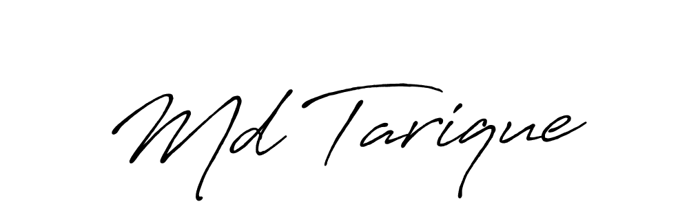 Also we have Md Tarique name is the best signature style. Create professional handwritten signature collection using Antro_Vectra_Bolder autograph style. Md Tarique signature style 7 images and pictures png