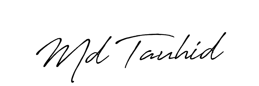 You should practise on your own different ways (Antro_Vectra_Bolder) to write your name (Md Tauhid) in signature. don't let someone else do it for you. Md Tauhid signature style 7 images and pictures png