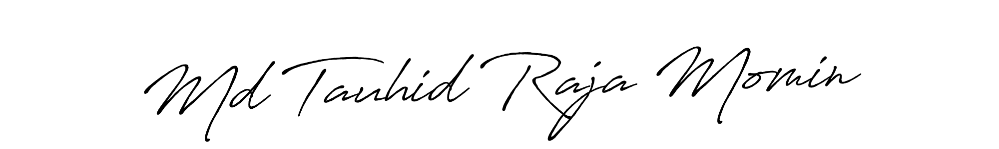 How to make Md Tauhid Raja Momin name signature. Use Antro_Vectra_Bolder style for creating short signs online. This is the latest handwritten sign. Md Tauhid Raja Momin signature style 7 images and pictures png