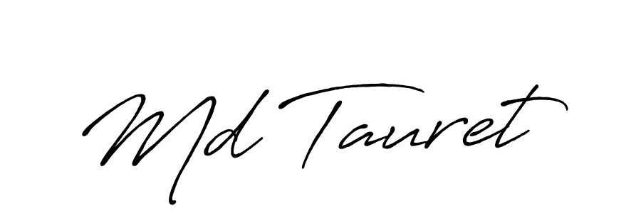 Make a short Md Tauret signature style. Manage your documents anywhere anytime using Antro_Vectra_Bolder. Create and add eSignatures, submit forms, share and send files easily. Md Tauret signature style 7 images and pictures png