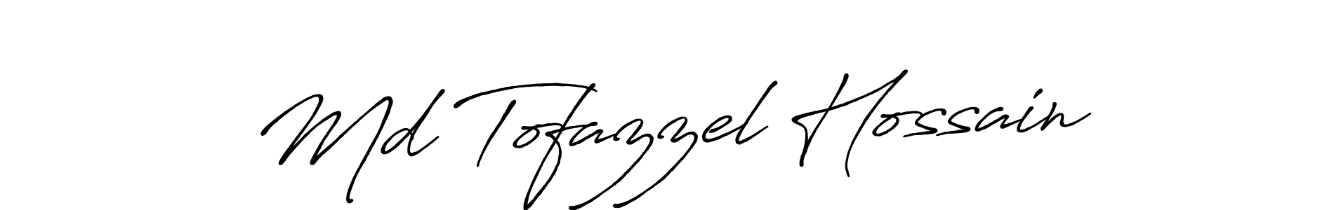 The best way (Antro_Vectra_Bolder) to make a short signature is to pick only two or three words in your name. The name Md Tofazzel Hossain include a total of six letters. For converting this name. Md Tofazzel Hossain signature style 7 images and pictures png