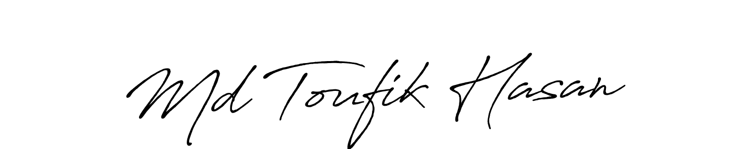 Md Toufik Hasan stylish signature style. Best Handwritten Sign (Antro_Vectra_Bolder) for my name. Handwritten Signature Collection Ideas for my name Md Toufik Hasan. Md Toufik Hasan signature style 7 images and pictures png