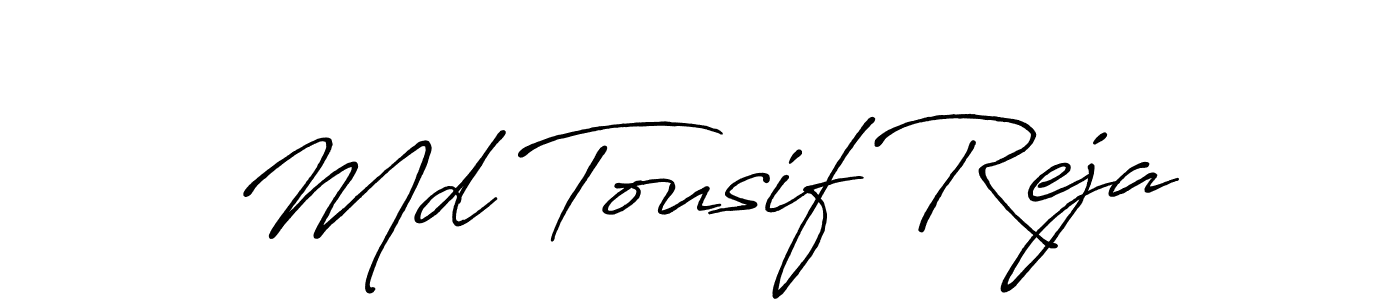 Md Tousif Reja stylish signature style. Best Handwritten Sign (Antro_Vectra_Bolder) for my name. Handwritten Signature Collection Ideas for my name Md Tousif Reja. Md Tousif Reja signature style 7 images and pictures png