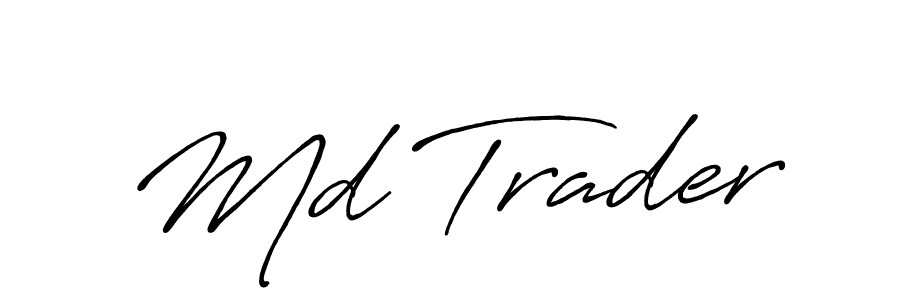 It looks lik you need a new signature style for name Md Trader. Design unique handwritten (Antro_Vectra_Bolder) signature with our free signature maker in just a few clicks. Md Trader signature style 7 images and pictures png